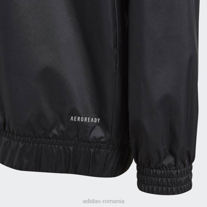 Adidas Core 18 windbreaker negru copii alb negru 2JBN18848