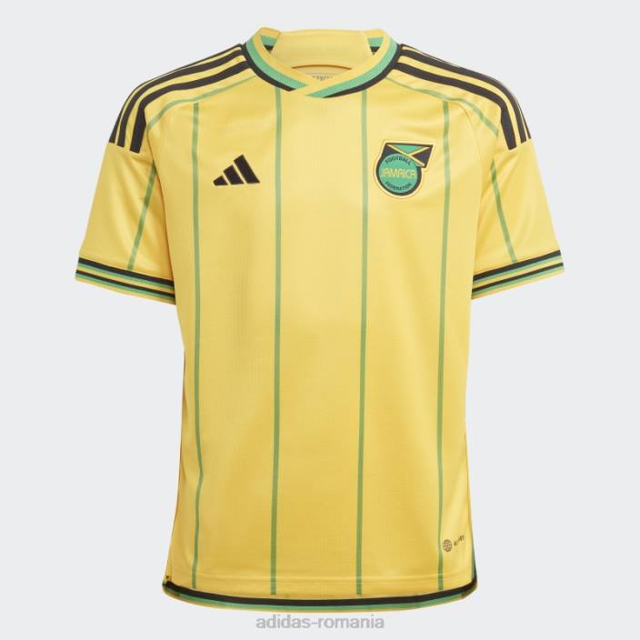 Adidas Hot Jamaica 23 home tricou verde copii auriu/verde 2JBN18319