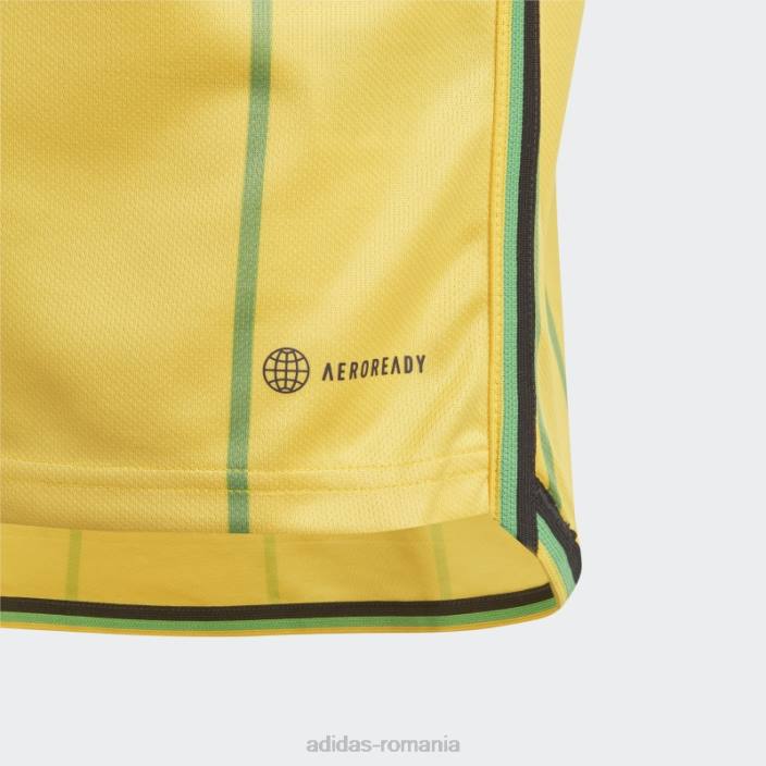 Adidas Hot Jamaica 23 home tricou verde copii auriu/verde 2JBN18319