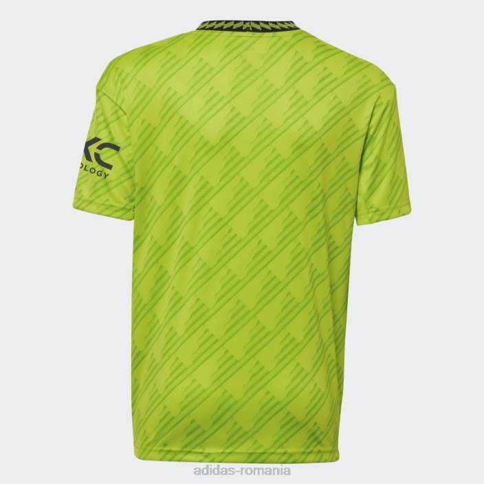 Adidas Manchester United 22/23 al treilea tricou slime elegant copii slime 2JBN18301