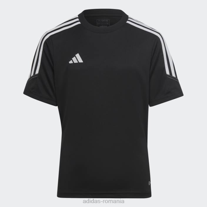 Adidas Tricou de antrenament al clubului tiro 23 negru copii alb negru 2JBN19040
