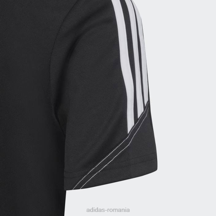 Adidas Tricou de antrenament al clubului tiro 23 negru copii alb negru 2JBN19040
