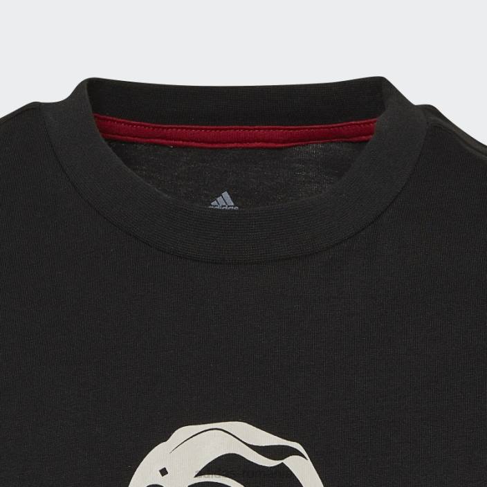 Adidas Tricou emblema oficial al Cupei Mondiale FIFA 2022, negru copii negru 2JBN11941