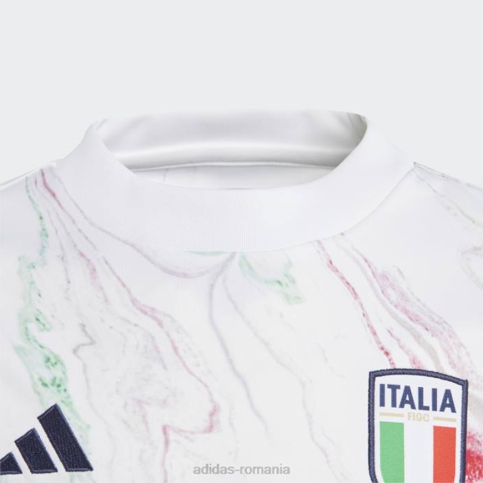 Adidas Tricou roșu elegant al Italiei înainte de meci copii verde/alb/rosu 2JBN3380