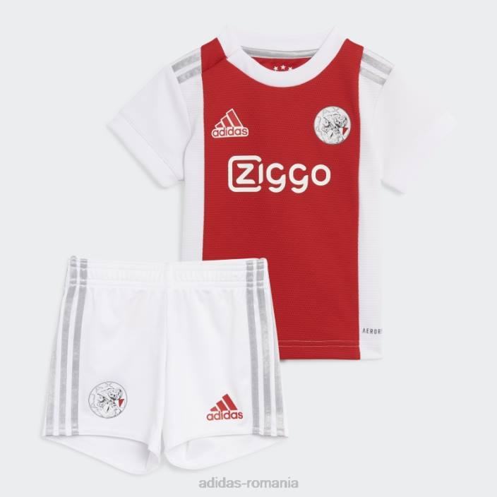 Adidas ajax amsterdam 21/22 home kit bebelusi alb adidas copii alb roșu 2JBN18996