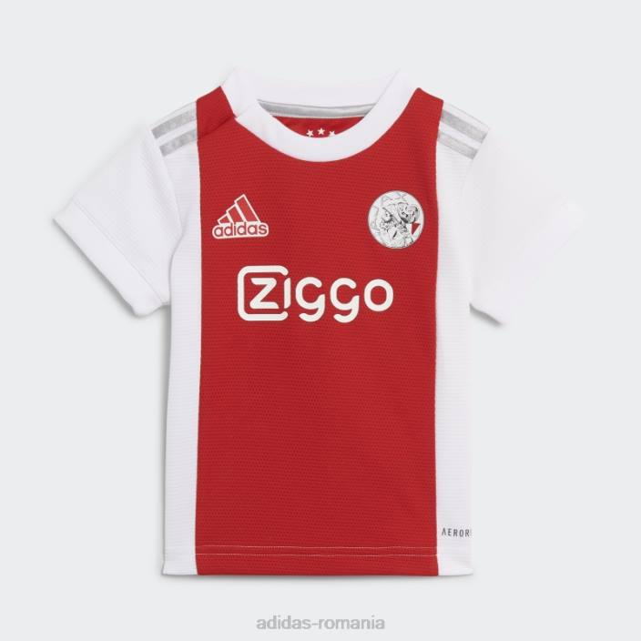 Adidas ajax amsterdam 21/22 home kit bebelusi alb adidas copii alb roșu 2JBN18996