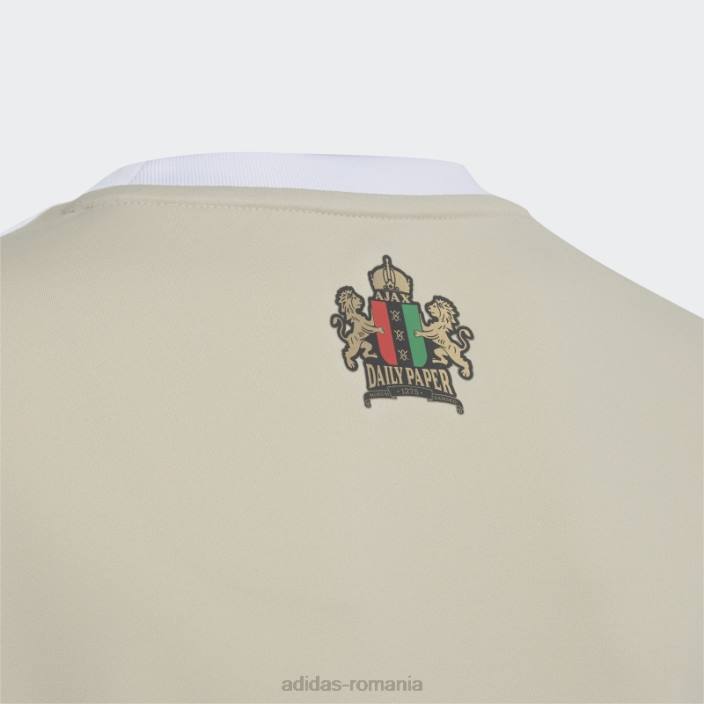 Adidas ajax amsterdam x daily paper 22/23 tricou alb copii savana/alb 2JBN18625