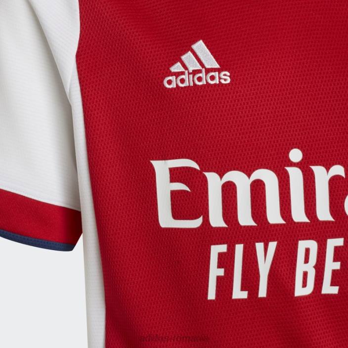 Adidas arsenal 21/22 tricou acasă alb copii alb/stacojiu 2JBN3800