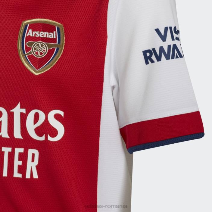 Adidas arsenal 21/22 tricou acasă alb copii alb/stacojiu 2JBN3800
