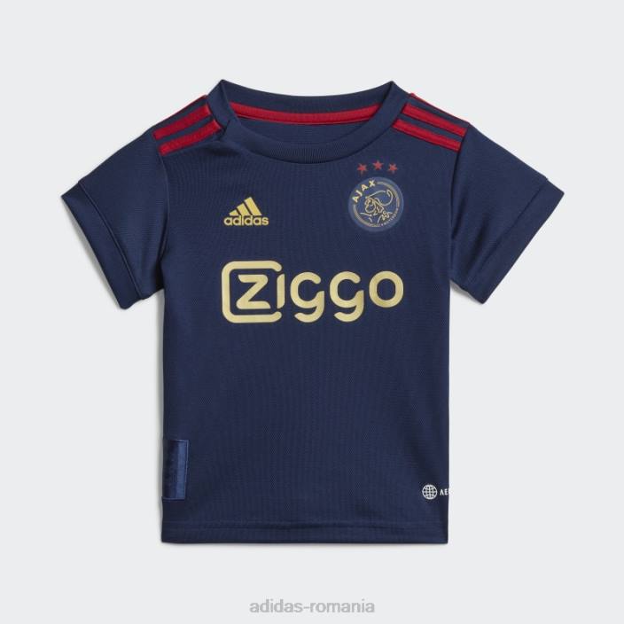 Adidas bleumarin ajax amsterdam 22/23 deplasare trusa bebelusi copii albastru marin 2JBN18772