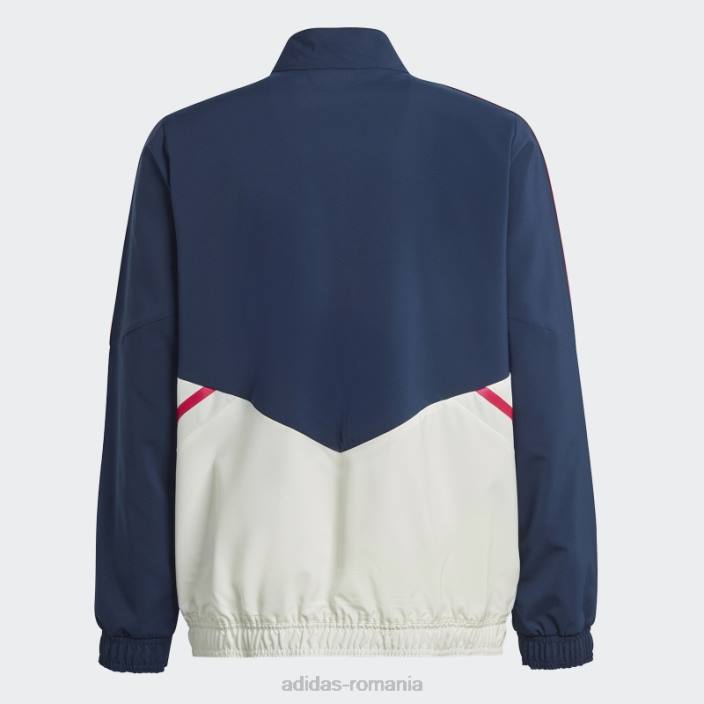 Adidas blur navy arsenal condivo 22 prezentare trening top copii bleumarin/alb 2JBN18353