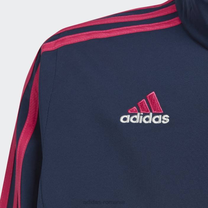 Adidas blur navy arsenal condivo 22 prezentare trening top copii bleumarin/alb 2JBN18353