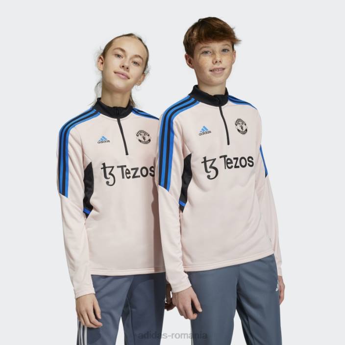 Adidas bluză de antrenament condivo 22 manchester united roz gheață copii roz ca gheață 2JBN18358