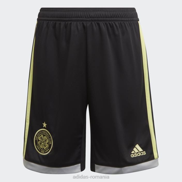 Adidas celtic fc 22/23 treilea pantaloni scurți negru copii negru 2JBN19052