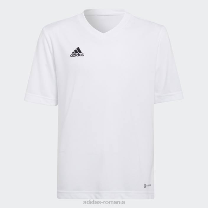 Adidas entrada 22 tricou alb copii alb 2JBN19045