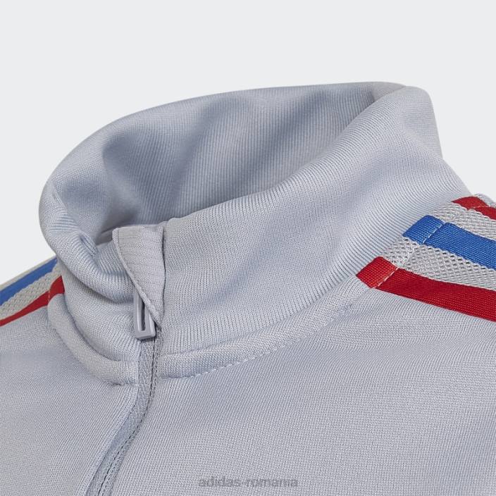 Adidas fashion olympique lyonnais tiro 21 top de antrenament argintiu adidas copii argint 2JBN18768