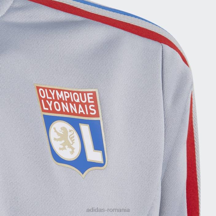 Adidas fashion olympique lyonnais tiro 21 top de antrenament argintiu adidas copii argint 2JBN18768