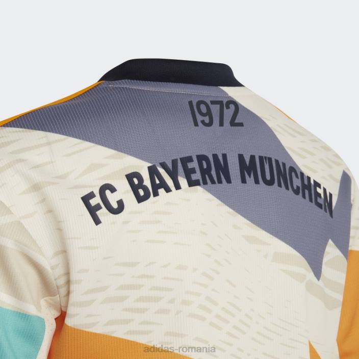 Adidas fc bayern 22/23 al patrulea tricou alb fierbinte copii alb 2JBN18720