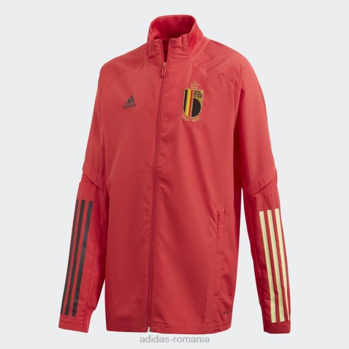 Adidas glorie roșu belgia prezentare track top copii roșu glorie 2JBN19103