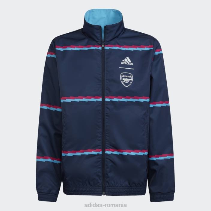Adidas jachetă sky rush arsenal anthem copii papură a cerului 2JBN18629