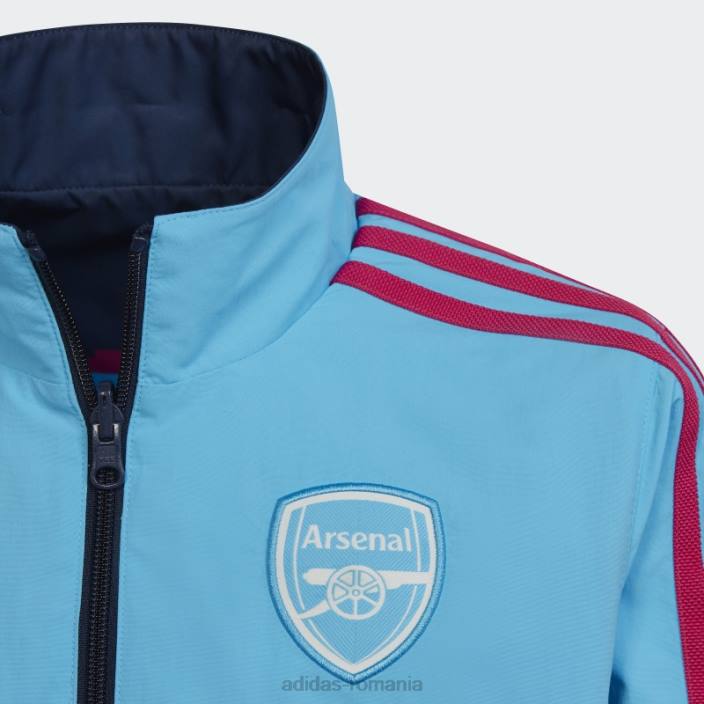 Adidas jachetă sky rush arsenal anthem copii papură a cerului 2JBN18629