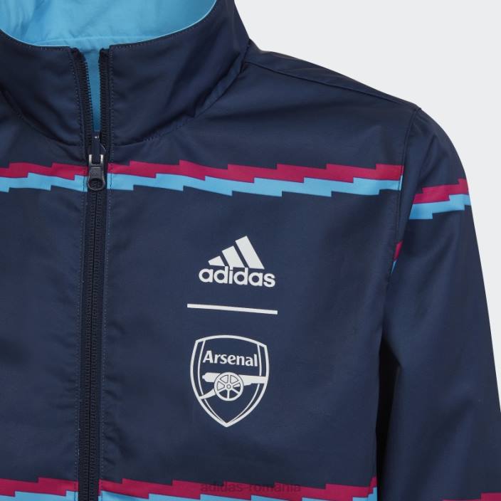 Adidas jachetă sky rush arsenal anthem copii papură a cerului 2JBN18629