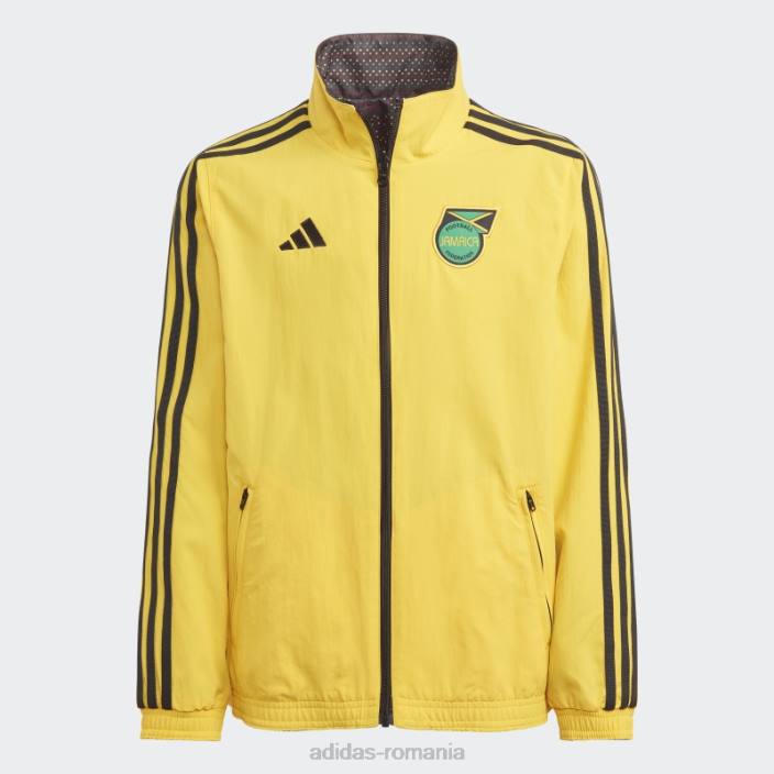 Adidas jacheta imnul jamaica neagra copii auriu/negru 2JBN18620