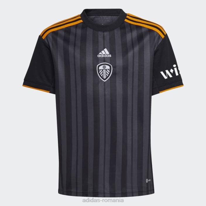 Adidas leeds united fc 22/23 tricou al treilea negru adidas copii negru 2JBN19062