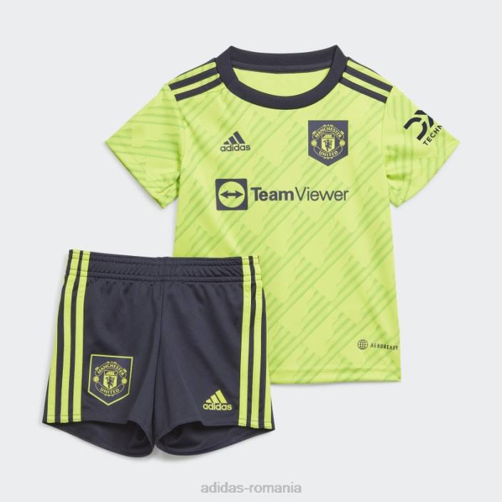 Adidas manchester united 22/23 al treilea kit pentru bebelusi slime adidas copii slime 2JBN18528