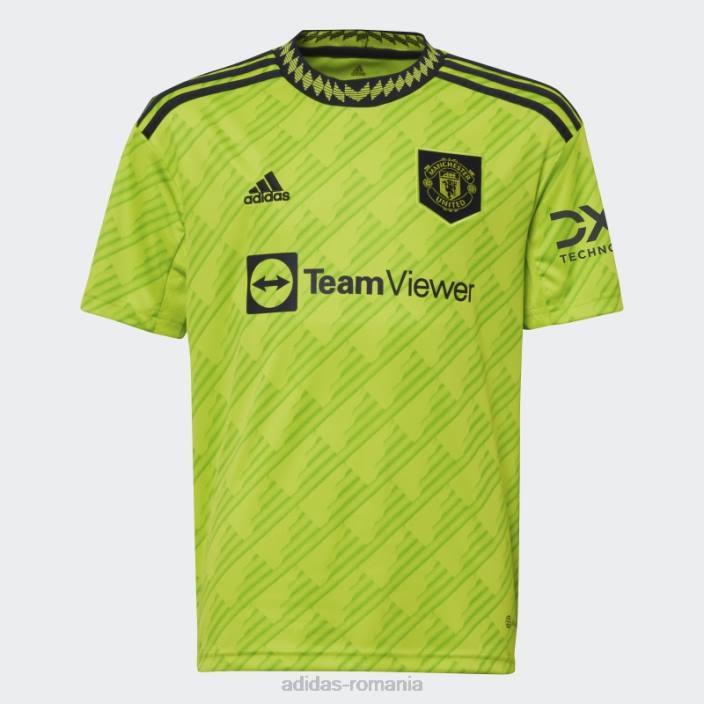 Adidas manchester united 22/23 al treilea tricou slime fierbinte copii slime 2JBN3392