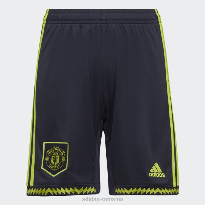 Adidas manchester united 22/23 treilea pantaloni scurți slime copii slime 2JBN18302