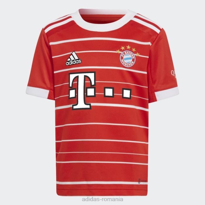 Adidas mini kit fc bayern 22/23 home roșu copii roșu 2JBN18775