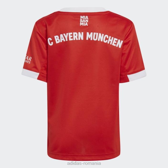 Adidas mini kit fc bayern 22/23 home roșu copii roșu 2JBN18775