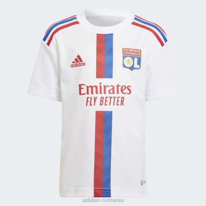 Adidas mini kit home alb olympique lyonnais 22/23 adidas copii alb 2JBN18753