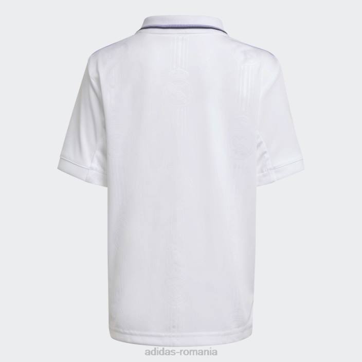 Adidas mini kit home real madrid 22/23 alb copii alb 2JBN18590