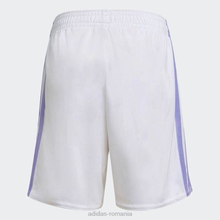 Adidas mini kit home real madrid 22/23 alb copii alb 2JBN18590