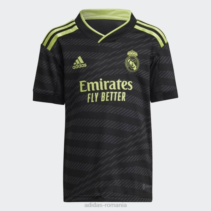 Adidas mini kit negru real madrid 22/23 al treilea copii negru/var 2JBN18454