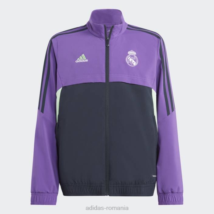 Adidas mov real madrid condivo 22 prezentare top adidas copii violet/marin de noapte 2JBN18447