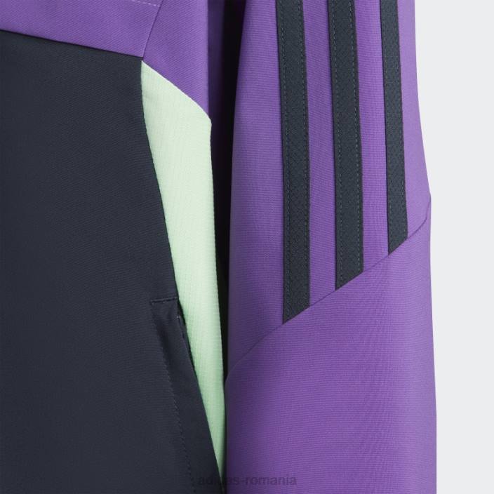 Adidas mov real madrid condivo 22 prezentare top adidas copii violet/marin de noapte 2JBN18447