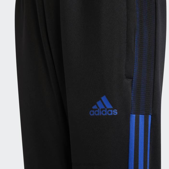 Adidas pantaloni de sport tiro albastru regal copii negru/albastru regal 2JBN11998