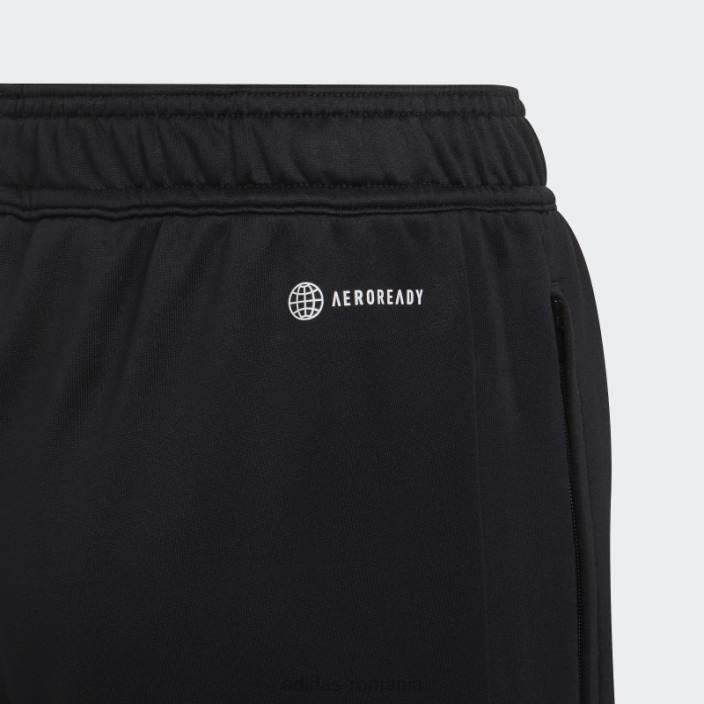 Adidas pantaloni de trening condivo 22 alb copii alb negru 2JBN18756