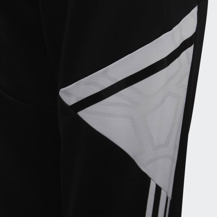 Adidas pantaloni de trening condivo 22 alb copii alb negru 2JBN18756