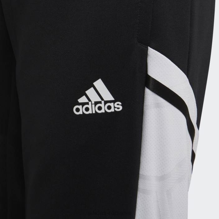 Adidas pantaloni de trening condivo 22 alb copii alb negru 2JBN18756