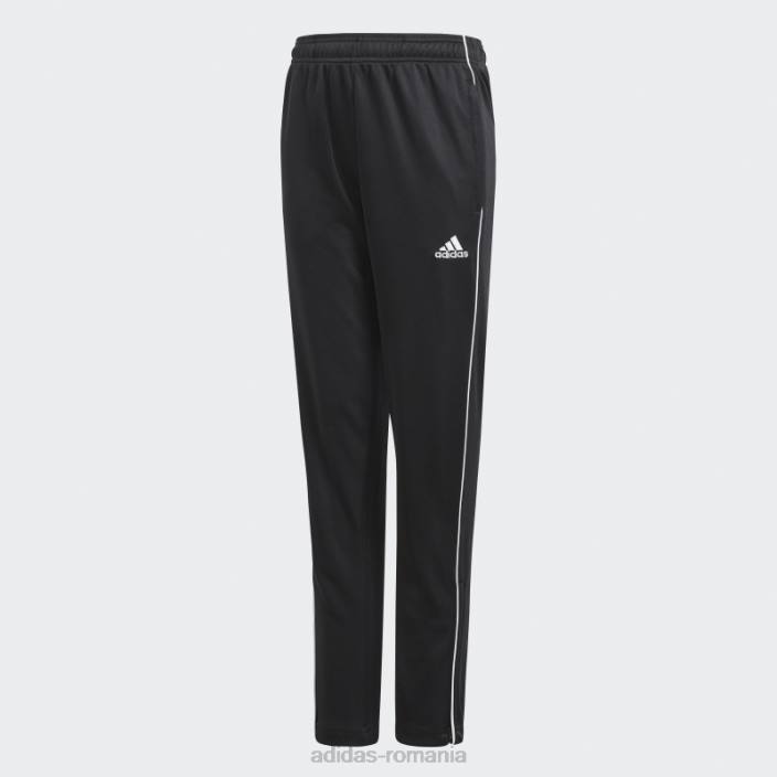 Adidas pantaloni de trening de antrenament core 18 negru adidas copii alb negru 2JBN18828