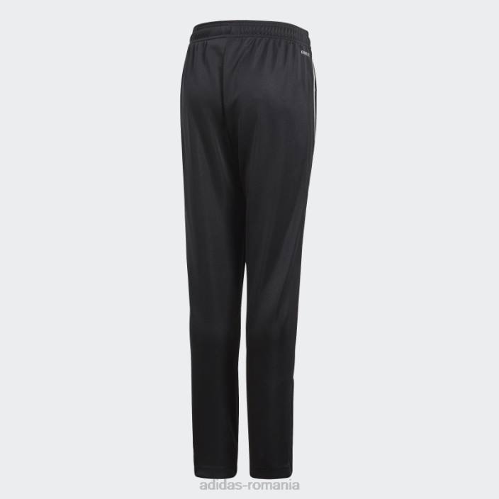 Adidas pantaloni de trening de antrenament core 18 negru adidas copii alb negru 2JBN18828