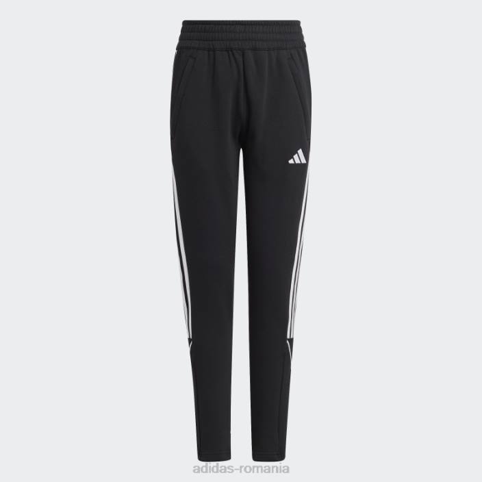 Adidas pantaloni de trening de sport tiro 23 league negru copii negru 2JBN18494