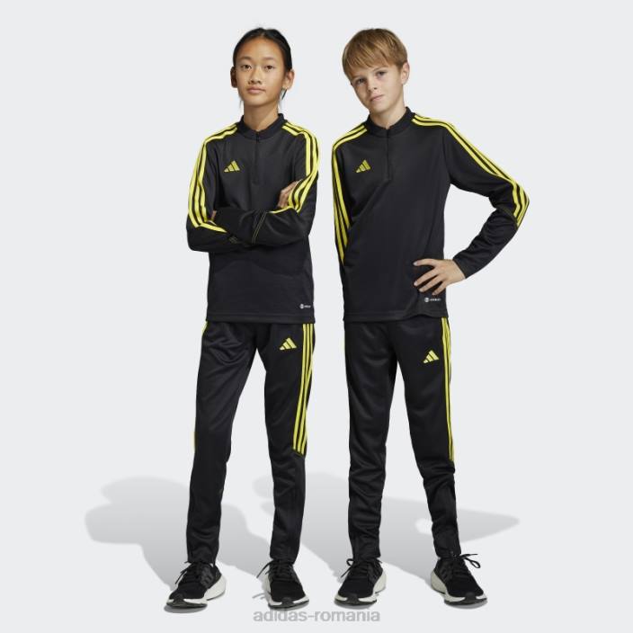 Adidas pantaloni de trening pentru antrenament club tiro 23 galben copii galben închis 2JBN18462