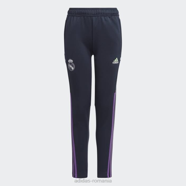 Adidas pantaloni de trening pentru antrenament real madrid condivo 22 bleumarin de noapte copii marina de noapte 2JBN18599