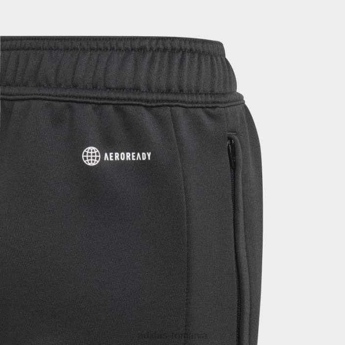 Adidas pantaloni eleganti de antrenament benfica condivo negri copii negru 2JBN18770