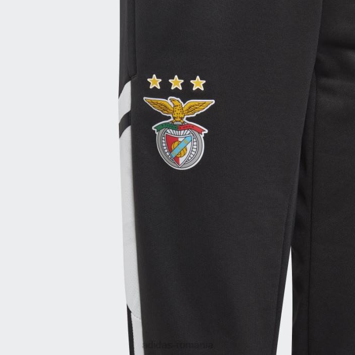 Adidas pantaloni eleganti de antrenament benfica condivo negri copii negru 2JBN18770